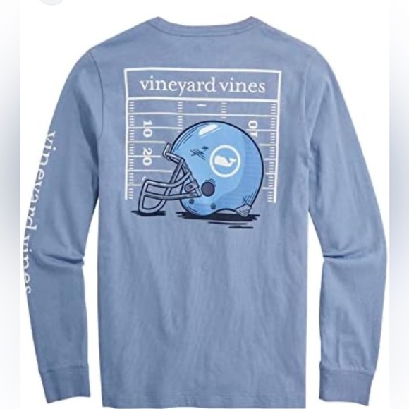 Vineyard Vines Other - Vineyard Vines Blue Football Graphic Tee